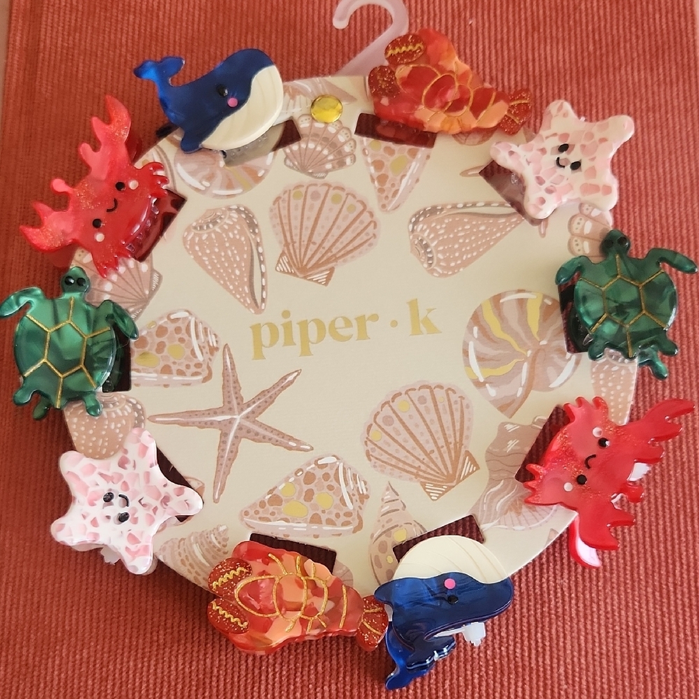 Piper K Sea Creature Hair Clips
